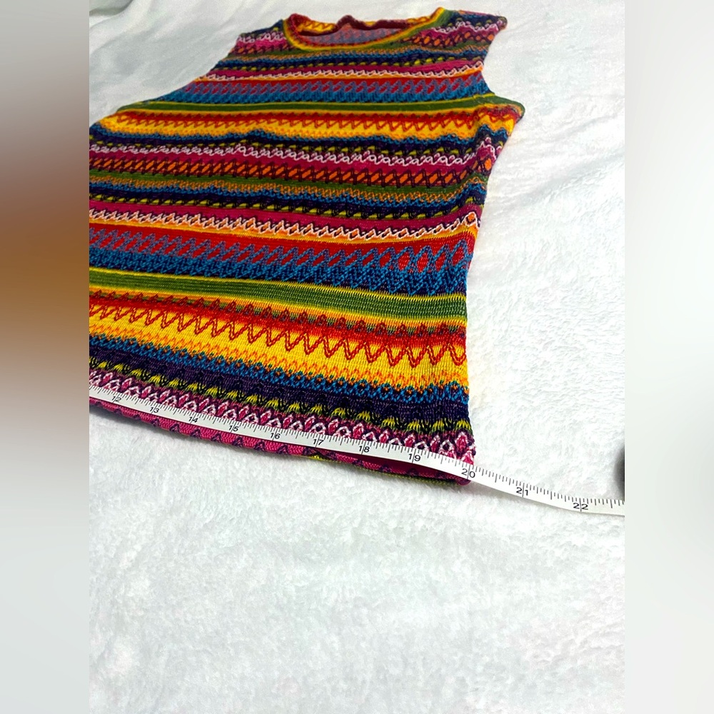 SHEIN Multicolor Patterned Tank Top | Large - Picture 5 of 8